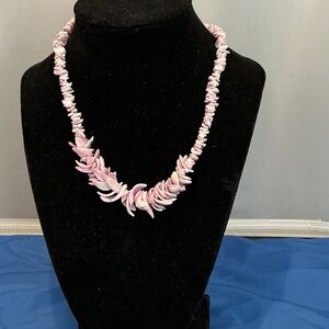 Elegant Pink Shell Necklace